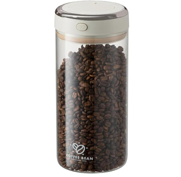 1700ml Airtight Coffee Canister – Borosilicate Glass Jar with One-Way Valve & Date Tracker